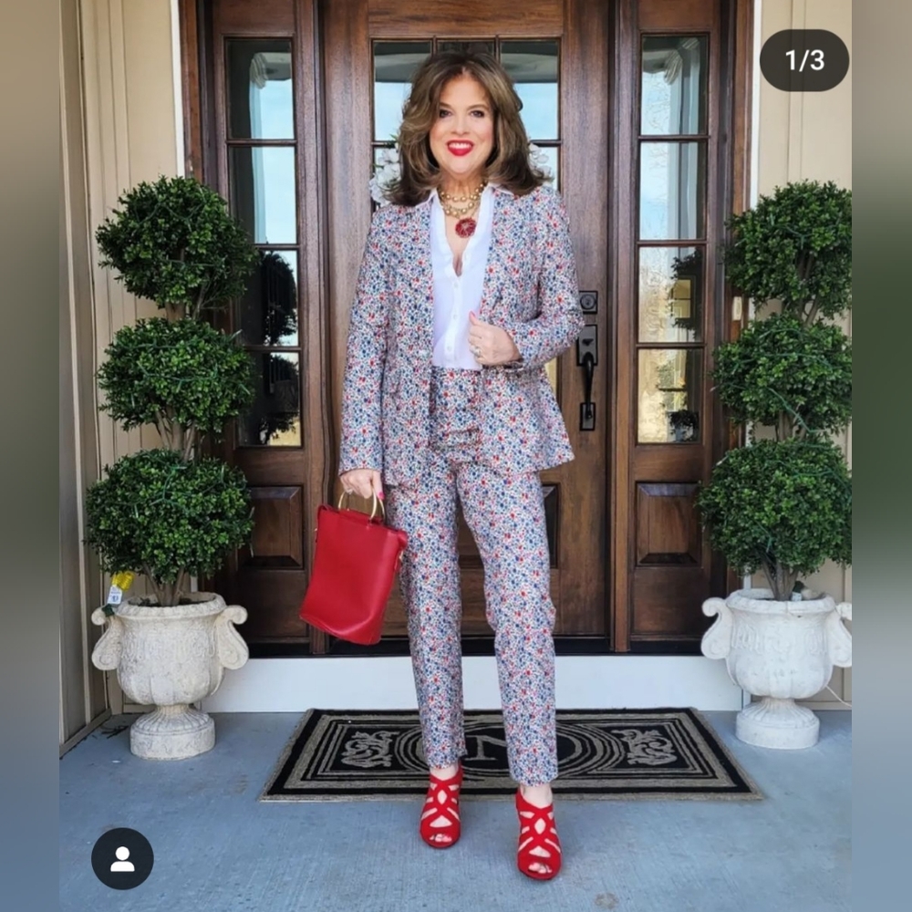 Beautiful floral suit
